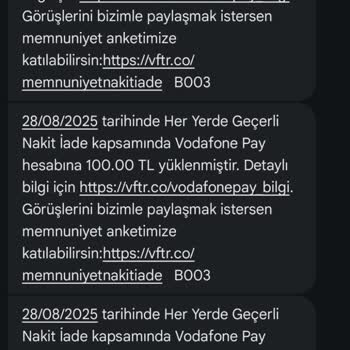 Vodafone Pay Kart’ta Haksız Para İadesi Ve Eksik Cashback Mağduriyeti