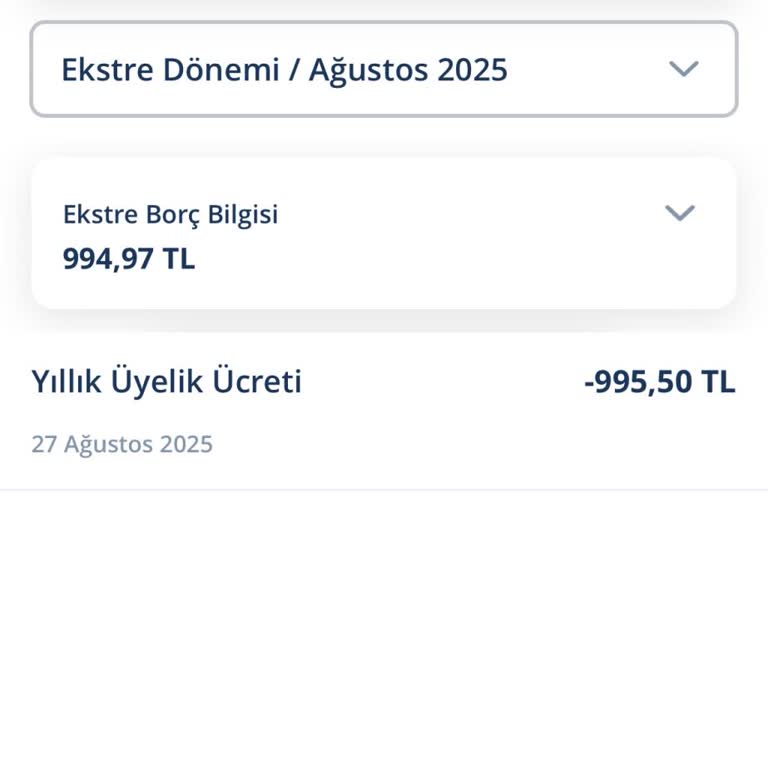 Kullanılmayan Kredi Kartına Haksız Yıllık Üyelik Ücreti Yansıtılması