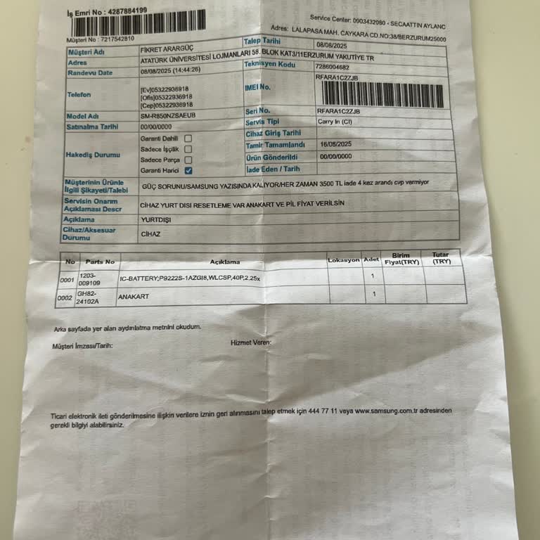 Cam Değişimi Sonrası Suya Dayanıklılığını Kaybeden Samsung Watch 3 İçin Mağduriyet