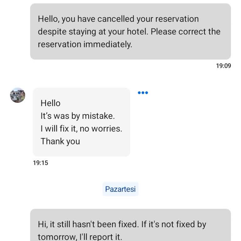 Booking mangelhafte Hotelerfahrung und keine Unterstützung bei Erstattung