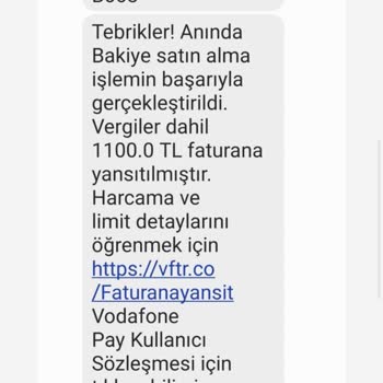 Bilgim Dışında Yapılan Alışverişler İçin Vodafone'dan Destek Alamıyorum
