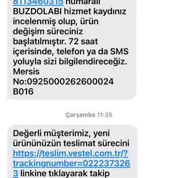Vestel Buzdolabı Arızası Sonrası Uzayan Değişim Süreci Ve İade Talebi