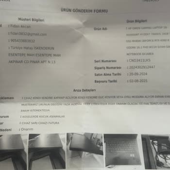 HP Omen 16 Dizüstü Bilgisayarda Tekrarlayan Anakart Arızası Ve Yetersiz Garanti Süreci