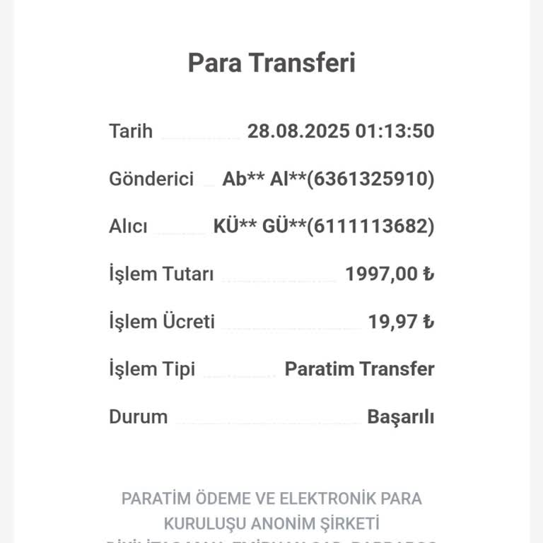 Ödeme Yapıldı, Hesabıma Geçmedi Mağduriyetim Giderilsin