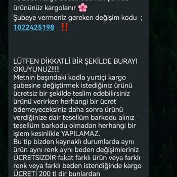 Yanlış Ve Kalitesiz Ürün İade Edilmiyor Ek Ücret Talep Ediliyor