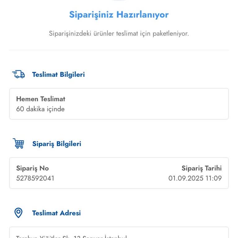 Şok Market'te Geciken Sipariş Ve Yetersiz Müşteri Hizmeti