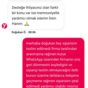 Teslim Edilmeyen Sipariş İçin Ücret İadesi Sorunu Ve Müşteri Hizmetlerinde Destek Eksikliği