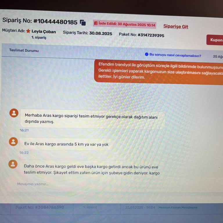 Kargoda Kırılan Ürün İçin Zararımız Karşılanmadı Ve Geri Dönüş Alamadık