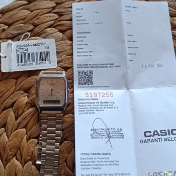 Garanti Kapsamındaki Casio Saatimin Su Alma Sorunu Ücretli Tamirle Çözüldü