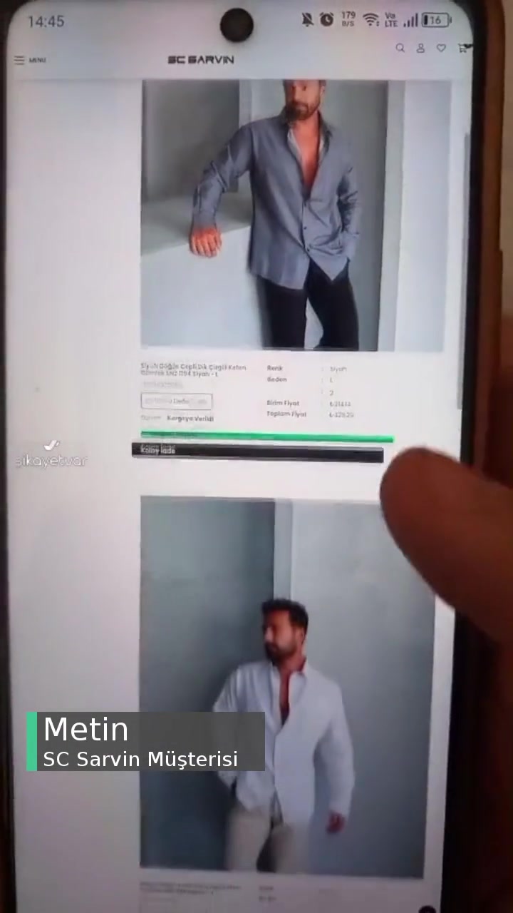 SC Sarvin Tamamen Yanlış Ürün Gönderilmesi Ve İlgilenilmemesi! videonun kapak resmi