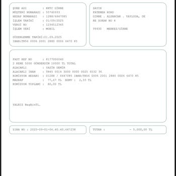 Yanlış Hesaba Gönderilen 5000 TL İadesini Bekliyorum