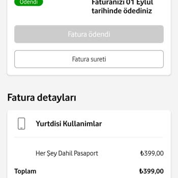 Kullanılmayan Yurt Dışı Paketi İçin Haksız Ücret Tahsilatı