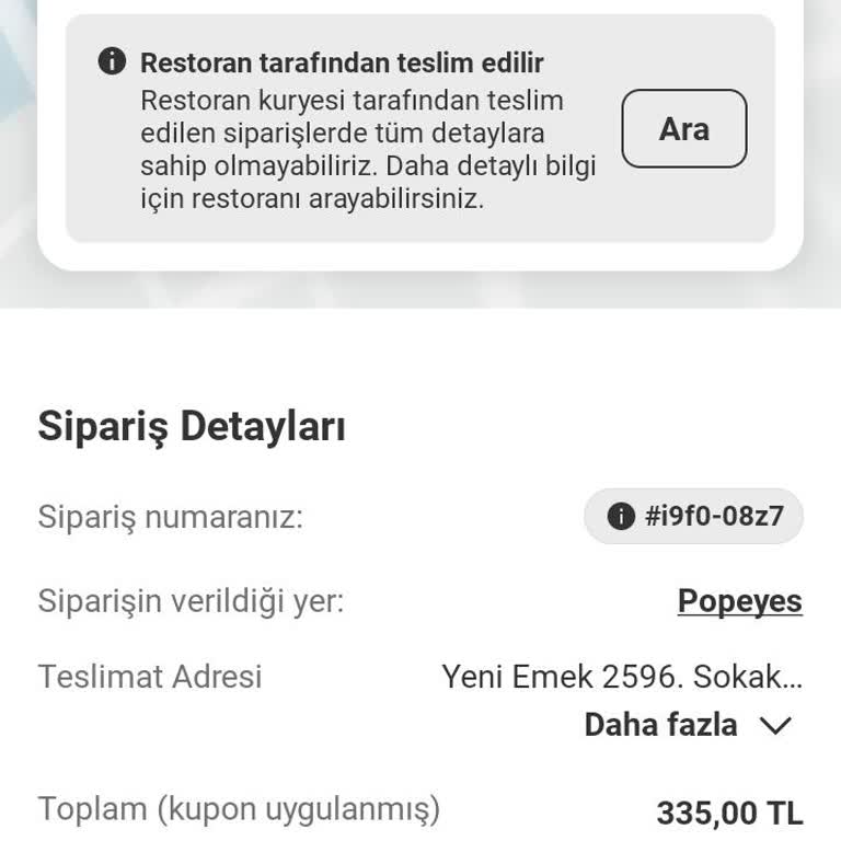 Yemeksepeti Teslim Edilmeyen Sipariş Ve Yanıltıcı Destek Sonrası Ücret İadesi Talebi