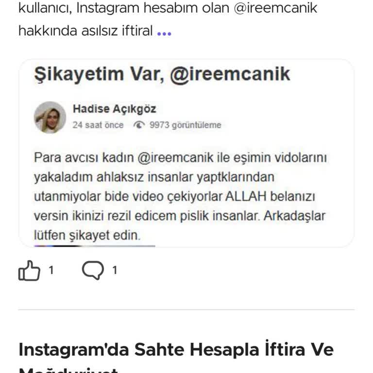 Sosyal Medyada Asılsız Paylaşımlar Ailemize Zarar Veriyor