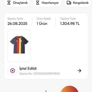 Onaylanan Siparişim Gerekçesiz İptal Edildi Ve Müşteri Hizmetleri Dönüş Yapmıyor