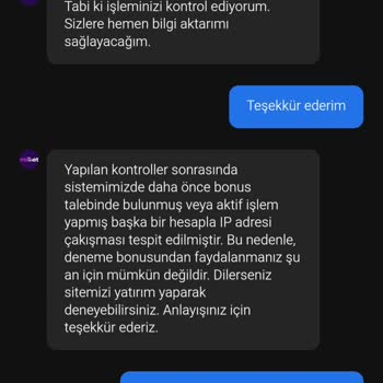 Deneme Bonusu Hakkım Haksız Yere Reddedildi