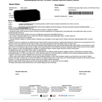 Apple Watch'ta Kronik Arıza, İade Talebim Reddedildi Mağdur Oldum