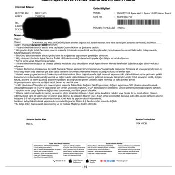 Apple Watch'ta Kronik Arıza, İade Talebim Reddedildi Mağdur Oldum