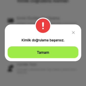 Kimlik Doğrulama Hatası Nedeniyle Hesaba Erişim Sağlanamıyor
