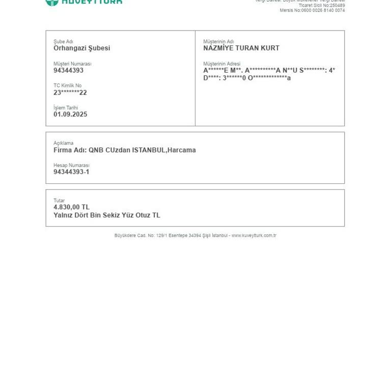 Kuveyt Türk Hesabımdan Fazla Para Çekildi, İade Talebim Karşılanmadı