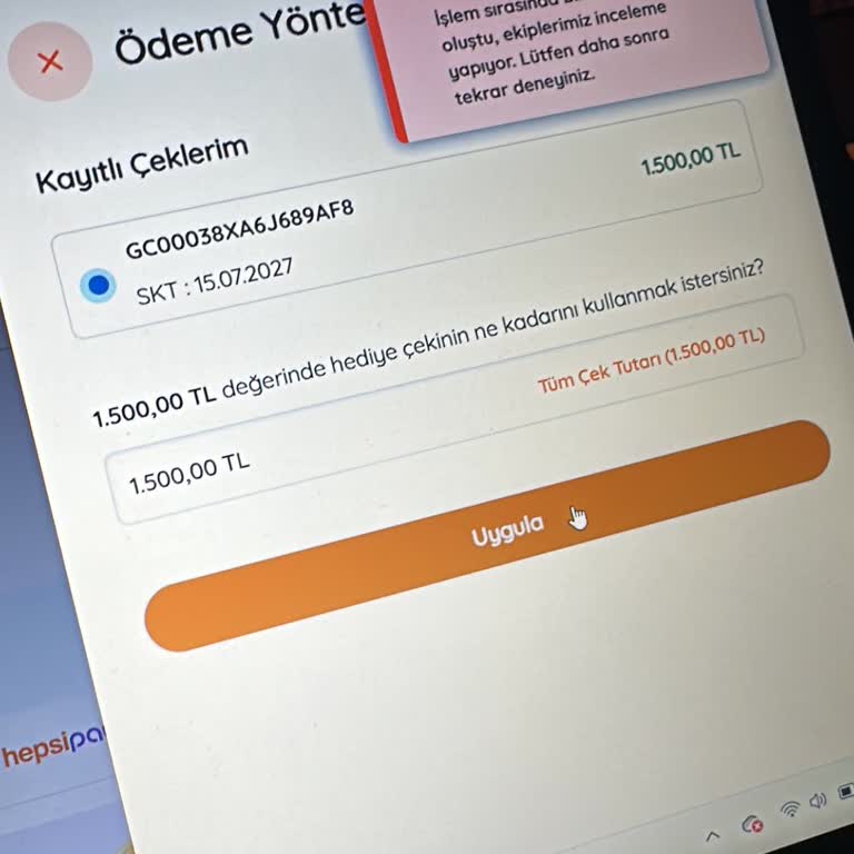 Hediye Kartlarıyla Alışveriş Yapılamıyor, Canlı Destek Yetersiz