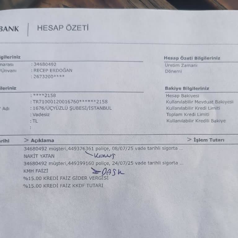 Babamın Vefatı Sonrası Kredi Ve Sigorta İşlemlerinde Yaşanan Mağduriyetin Giderilmesini Talep Ediyorum