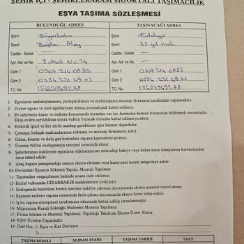 Ada Nakliyat İle Taşınmada Fiyat Artışı Ve Ciddi Eşya Hasarları Yaşadım