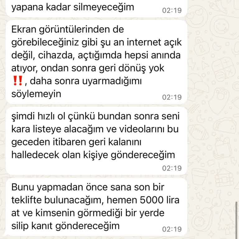 WhatsApp Üzerinden Şantaj Ve Hesap Güvenliği Endişesi