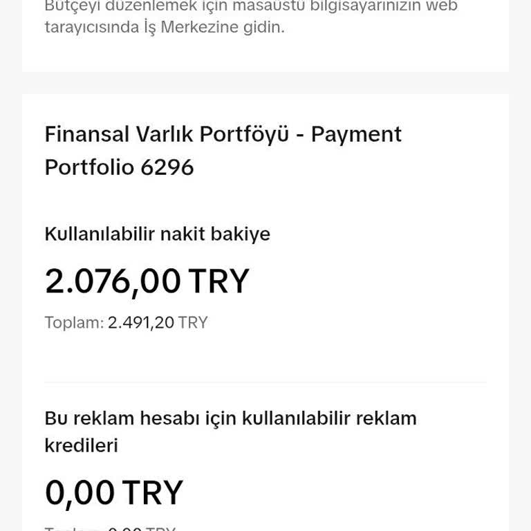 TikTok Reklam Bakiye Sorunu Ve İade Talebine Çözüm Sunulmuyor