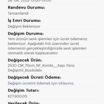 Arçelik Buzdolabında Kısa Sürede Meydana Gelen Arıza Ve Servis Ücret Talebi