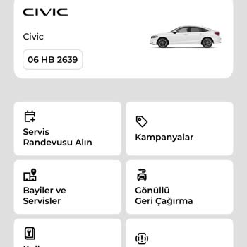 Honda Yanımda Uygulamasında Servis Geçmişine Erişim Sorunu