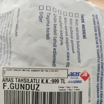 Siparişimde Yanlış Ve Kalitesiz Ürün Gönderildi Firma Ulaşılmıyor