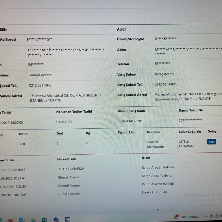 20 Gündür Kayıp Olan Kargom Teslim Edilmiyor, Mağdur Ediliyorum