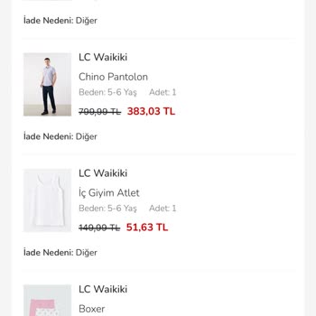 LCW Online Siparişim Dağıtıma Çıkmadan İade Edildi, Kupon Ve Kampanya Hakkım Kayboldu