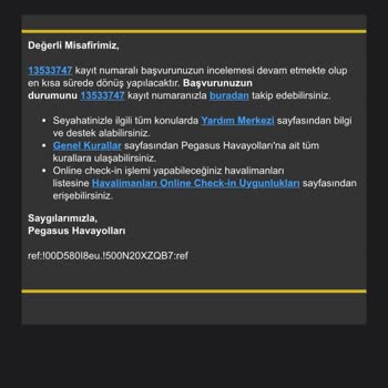 Pegasus Müşteri Hizmetleri Mağduriyetimi Çözmedi, Bilet Ve Ücret İadesi Yapılmadı
