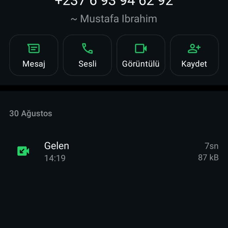 Yabancı Numaradan Gelen Şüpheli WhatsApp Araması Sonrası Güvenlik Endişesi