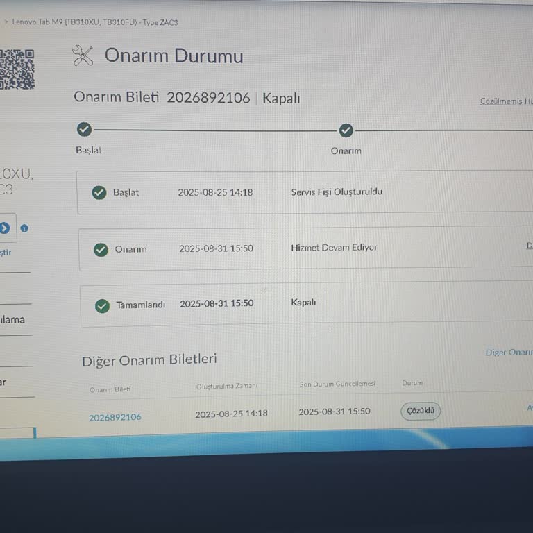 Lenovo Tabletimdeki Sorun Çözülmüyor, Servis Ve Müşteri Hizmetleri Mağdur Ediyor