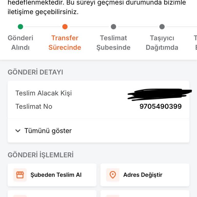 Teslimat Gecikmesi Ve Bilgilendirme Eksikliği