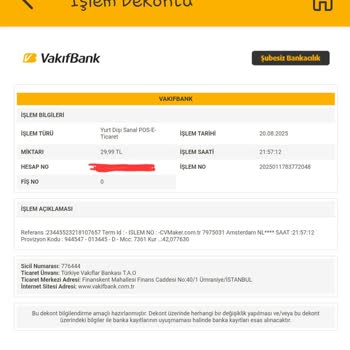 Tek Seferlik CV Hizmeti Sonrası İzinsiz Yüksek Ücret Çekimi