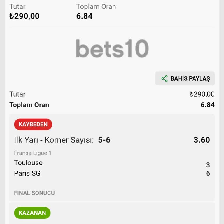 Bets10 Didn’t Pay My Winning Bet on Paris Match Corner Count