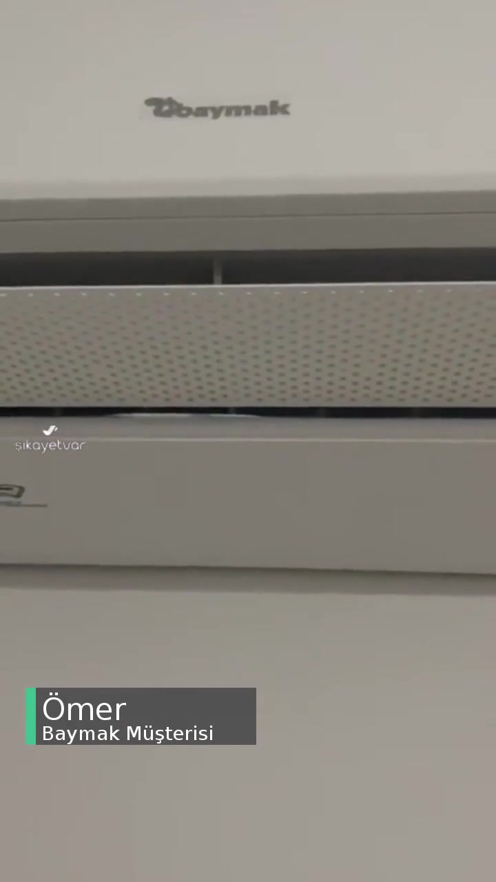 Baymak Soft 12 BTU Klima Sesli Çalışma Problemi videonun kapak resmi