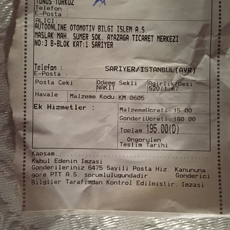 PTT Kargo İle Gönderdiğim Resmi Evraklarım Kayıp, Mağduriyetim Giderilmiyor