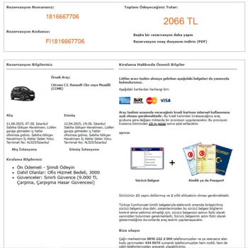 Araç Tesliminden Aylar Sonra Haksız Hasar Ücreti Talebi Ve Güvence Paketi Anlaşmazlığı