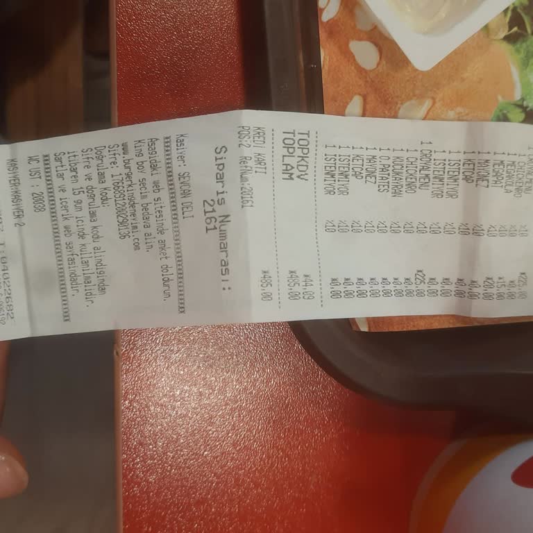 Burger King Tunalı Şubesinde Fazla Ücret Alındı Çalışanlar İlgisiz Davrandı