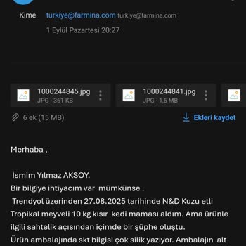 Orijinallik Kontrolü İçin Yetersiz Ve Yavaş Müşteri Hizmeti