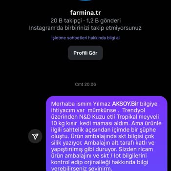 Orijinallik Kontrolü İçin Yetersiz Ve Yavaş Müşteri Hizmeti