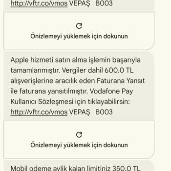 Vodafone Pay Üzerinden İzinsiz Apple İşlemleriyle Mağdur Edildim, Çözüm Sunulmadı