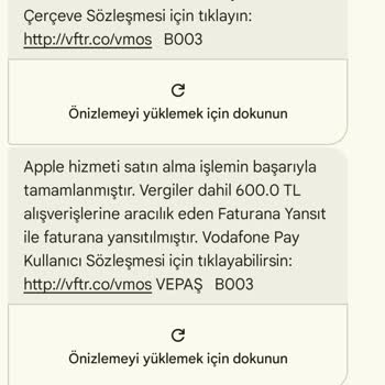 Vodafone Pay Üzerinden İzinsiz Apple İşlemleriyle Mağdur Edildim, Çözüm Sunulmadı