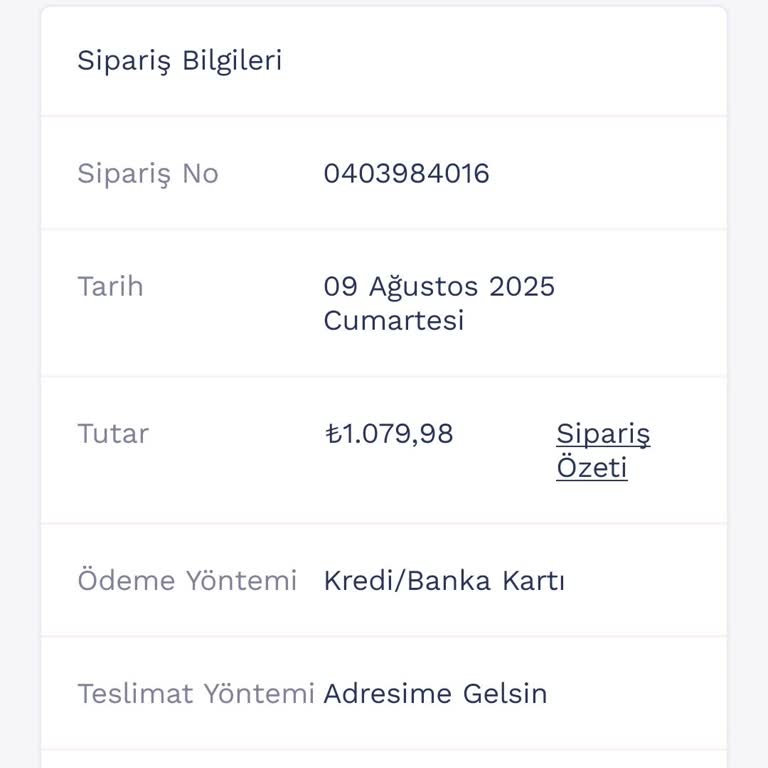 Sipariş Gönderilmedi İade Yapılmadı Mağduriyet Yaşıyorum