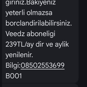 Onayım Dışında Veedz Aboneliği Ve Haksız Ücret Kesintisi